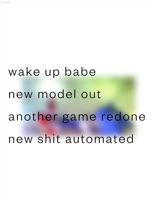 Wake up babe, new model out